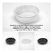 Disposable White Plastic Tray 850ml Microwave Safe with Lid (Pack of 50) 1