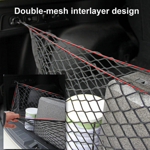 Liangren Rear Cargo Net for SUV, 35-48 Inches, Adjustable 2