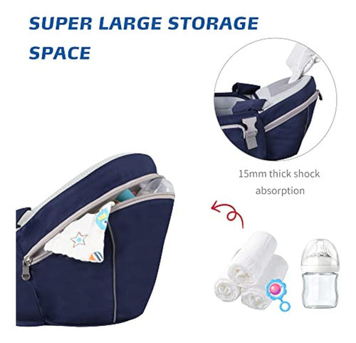 Agudan Baby Hip Seat Carrier Para Niño Con Seguridad Ajustab 1