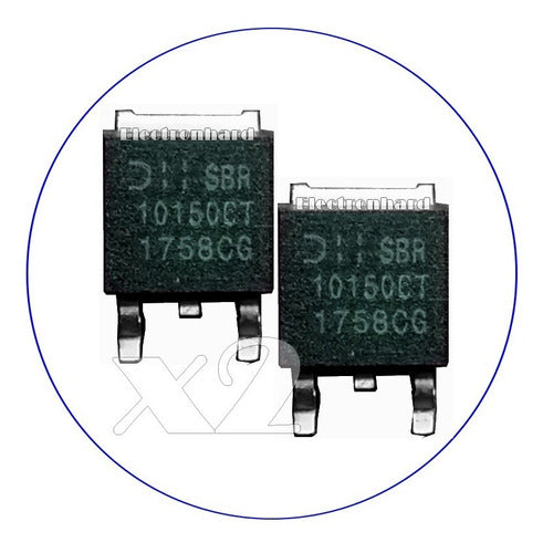 Diodes Incorporated Set X 2 Sbr 10150ct Sbr10150ct 10150 10150ctl 10150ct 1