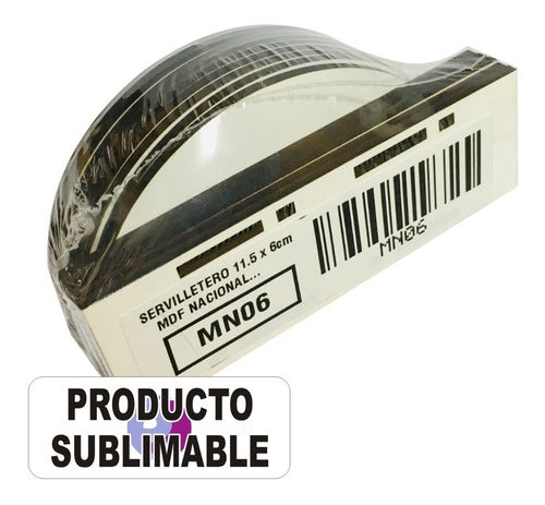 JIVI Sublimables Servilletero Sublimable Mdf 3mm Medida 11,5x6 Cm Pack X5u 3