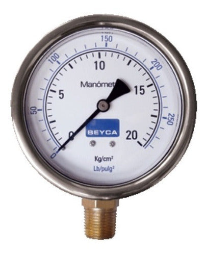 Beyca 0-70 Kg/cm2 Manometer MM4-48 with Glycerin (100mm) 0