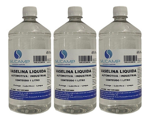 03 Vaselina Liquida Automotiva Industrial Limpa Protege 1l 0