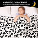 Inhand Cow Print Blanket, Fuzzy Baby Girl Cow Print Throw Bl 3