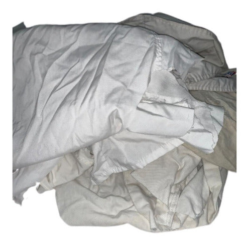 Industrial Cleaning Cloth - White 70% Cotton 30 Kg 1