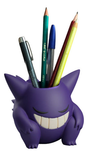 Design Flower Pokemon Gengar Pencil Holder 0