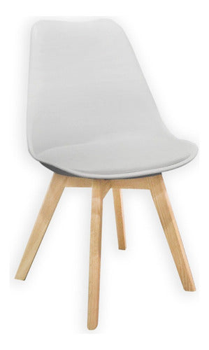 White Scandinavian Tulip Dining Chair by Tisera - Model Tulip 0