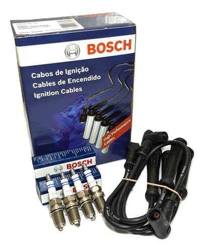 Renault Spark Plug Wires+Candles Kit Logan Sandero Kangoo Megane 1.6 8V 0