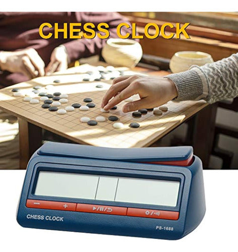 Advanced Digital Chess Clock, Professional International Chess Timer - Blue 1