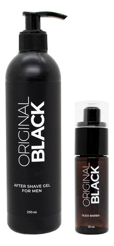 Original Black After Shave Gel Post Afeitado + Oleo Barba 0