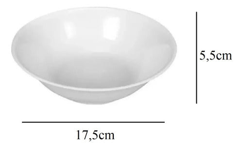 Kit 24 Tigelas Cumbuca Melamine Bowl 520ml Yazi 1