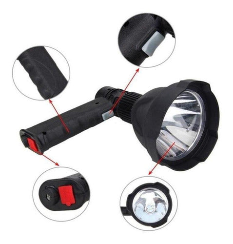 GENKI 1500 Lumens USB Rechargeable Searchlight for Hunting and Security 7