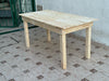 Solid Pine Wood 120x70 Kitchen Dining Table 3x3 Legs Factory Made 3
