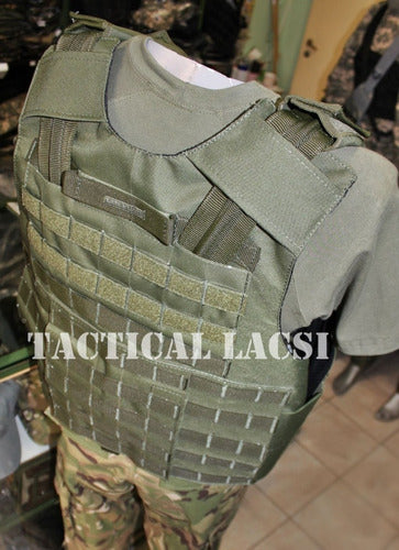 Tactical Lacsi Molle Plate Carrier Vest - Green 7