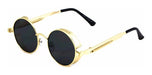 BV Round Metal Steampunk Sunglasses for Men and Women 1