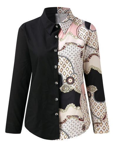 Meraky Elegant Black Shirt with Design 1