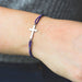 Elastic Beaded Beltran Bracelet with Steel Cross 4