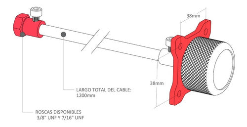 Regulador Freno C/ Perilla Para Pedalera Competicion Collino 2