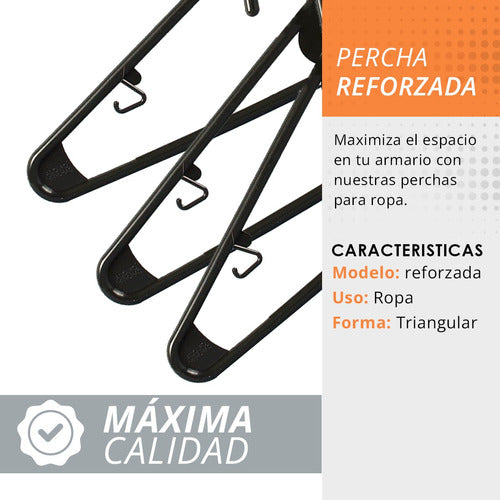 Perchas Plasticas Reforzadas Caja  X 350 3