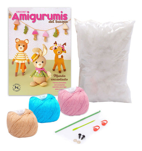 Pack Creativo Amigurumis Agujas Relleno Hilo + Revista 0