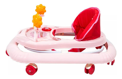 Disney Baby Walker Mickey & Minnie Musical Folding Play Tray Lightweight 14kg Capacity 32