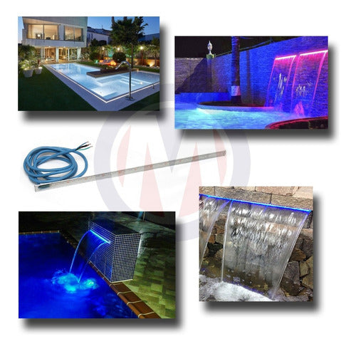 LED RGB 1m Rigid Aluminium Profile for Pool Waterfalls 3