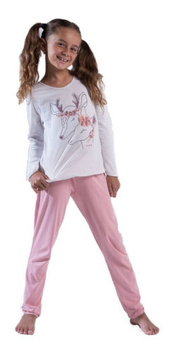 Morita Winter Pajama Set for Girls - Long Sleeve Top and Long Pants Z806 5