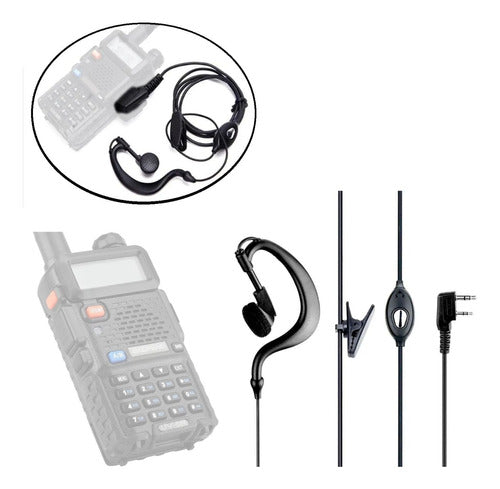 Kit 5 Fone Radio Comunicador Baofeng Walk Talk P/ 777s Uv5r 6