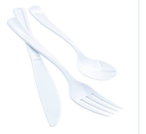 180-Piece Disposable Cutlery Set - Spoon, Fork, Knife for Parties 4