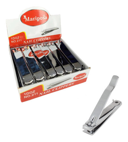 Mariposa X 12 Large Nail Clippers for Hands and Feet - Box of Units 0