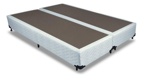 Cama Box Base Queen Universal Tecido White (158x198x25) - P 0