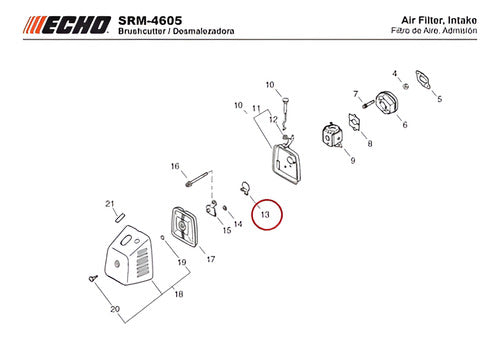 Echo Original Cebador Closure Plate SRM-4605 0