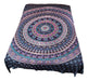 Indian Two-Plaza Bedspread Blanket, Elephants, Mandala 13