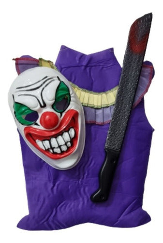 Killer Clown Costume Set with Accessories - Halloween 0