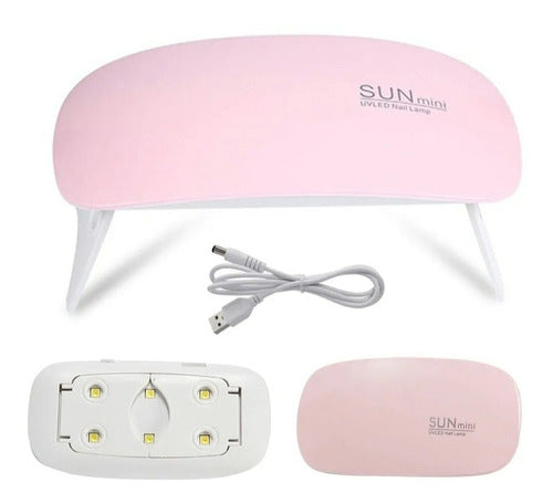 Sun Mini UV LED Nail Dryer 6W for Gel Nails 0