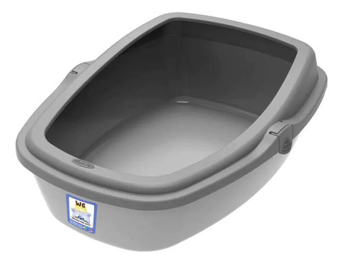 Plast Pet Bandeja Sanitaria Para Gato 48x36x12-18cm Alto Wc King 0