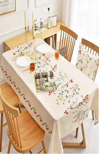 Tropical Printed Stain-Resistant Anti-Wrinkle Tablecloth 150x310cm 3