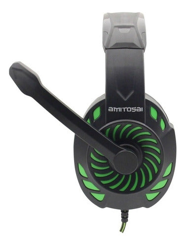 Gaming Combo: Over-Ear Surround Sound Headphones + PC Adapter 8