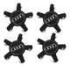 Audi Wheel Center Cap Kit X4 Black 55mm Diameter 0