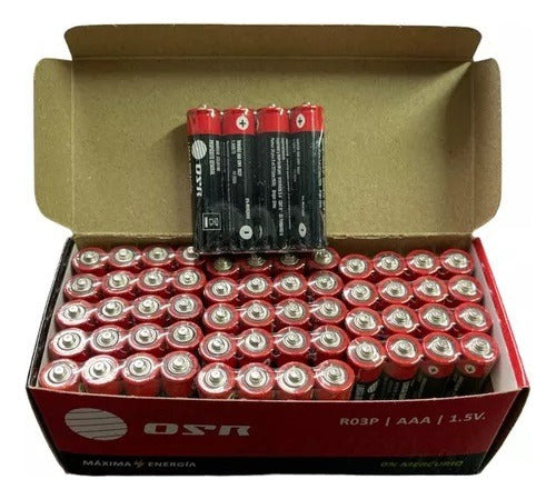 OSR AAA Batteries Pack of 60 Units 1.5V 1