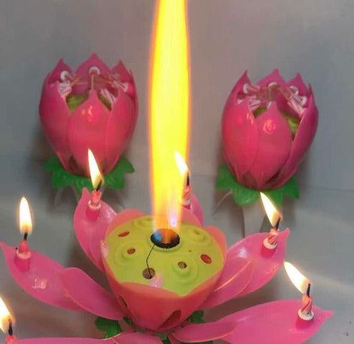 22 Once Flower-Shaped Cake Candle 2