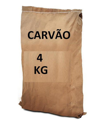 Carvão 4 Kg Vegetal Churrasco Eucalipto 100% Ecologico 3