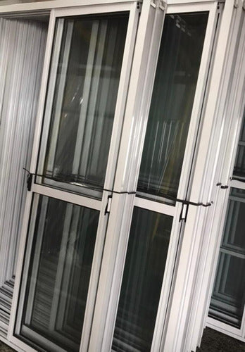 Balcony Window 100x200 Full Glass Herrero Line with Mosquito Net 4