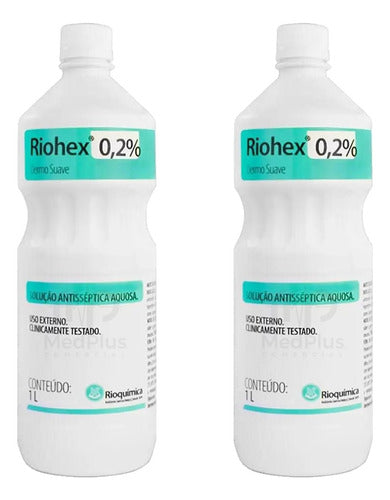 Clorexidina Riohex 0,2% Solução Aquosa Antisséptico 2 Litros 0