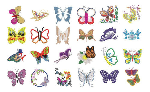 148 Embroidery Machine Matrices for Butterflies/Facemasks (10x10) 2