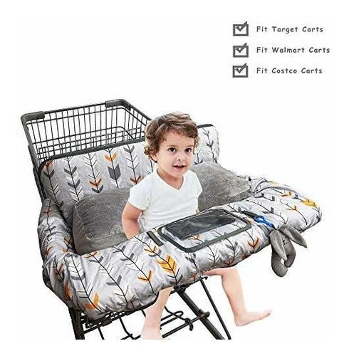 Dodo Nici Shopping Cart Cover for Baby Cotton, Minky Boost 2