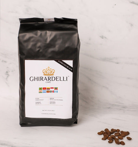 Ghirardelli Coffee Toasted Brasil/Colombia Blend Ground or Whole Bean 2kg 1