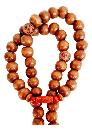 Japa Mala Adjustable Wood 54 Beads Buddhist Rosary 1