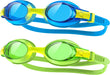 Findway Unisex Swimming Goggles Blue and Green x2U 0