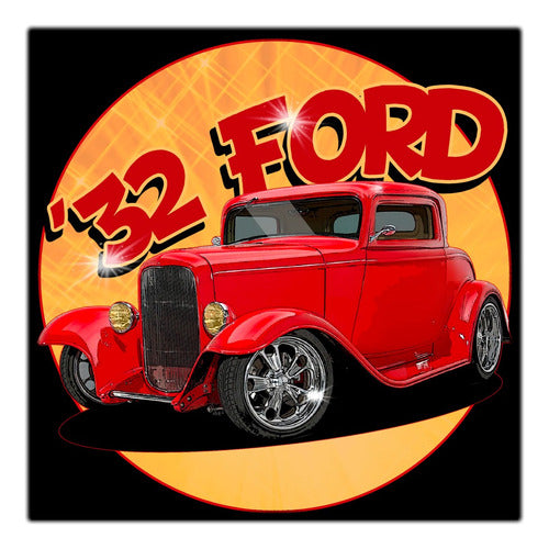 Generic Vintage Picture Frame 30 X 30 Cm - Ford Auto Hot Rod Garage 0